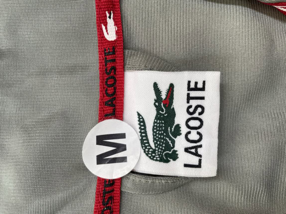 LACOSTE TRACK JACKET LOGO ΓΚΡΙ ΑΝΤΡΙΚΟ PRE OWNED M