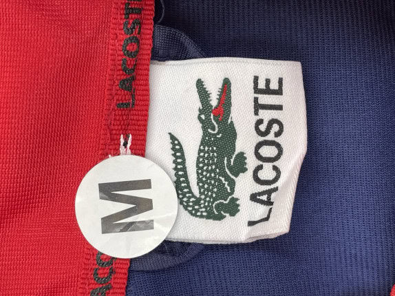 LACOSTE TRACK JACKET LOGO NAVY ΚΟΚΚΙΝΟ ΑΝΤΡΙΚΟ PRE OWNED M