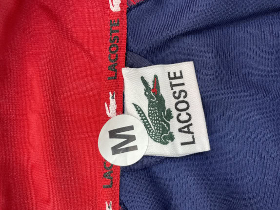 LACOSTE TRACK JACKET LOGO NAVY RED ΑΝΤΡΙΚΟ PRE OWNED M
