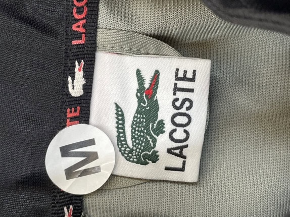LACOSTE TRACK JACKET MINIMAL GRIGIO BLU UOMO PRE OWNED M