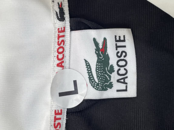 LACOSTE TRACK JACKET MINIMAL ΜΑΥΡΟ ΑΝΤΡΙΚΟ PRE OWNED L