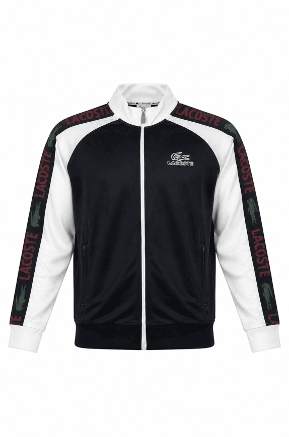 LACOSTE TRACK JACKET MINIMAL ΜΑΥΡΟ ΑΝΤΡΙΚΟ PRE OWNED L