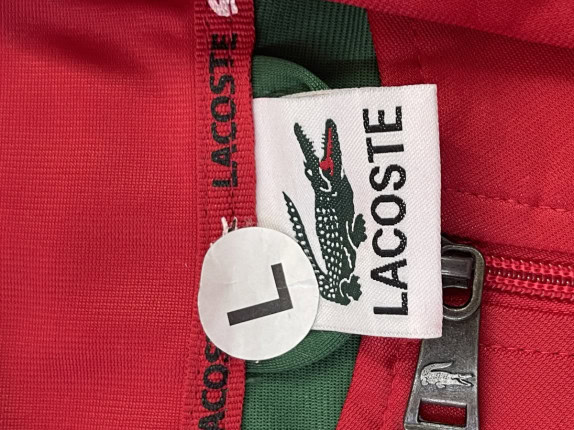 LACOSTE TRACK JACKET RACING GREEN RED ΑΝΤΡΙΚΟ PRE OWNED L