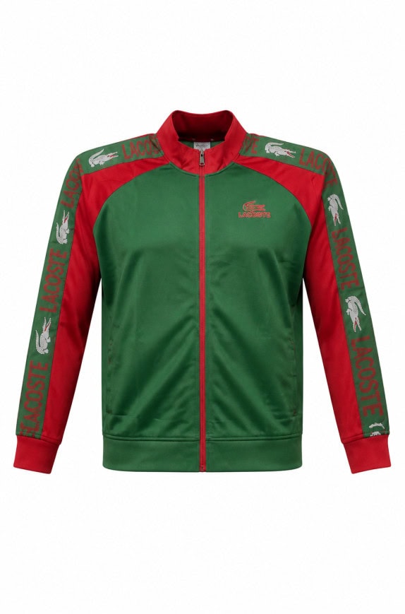 LACOSTE TRACK JACKET RETRO ΠΡΑΣΙΝΟ ΚΟΚΚΙΝΟ ΑΝΤΡΙΚΟ PRE OWNED XL