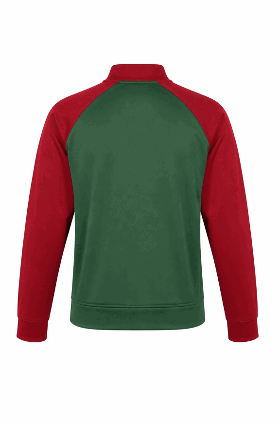 LACOSTE TRACK JACKET RETRO VERDE ROSSO UOMO PRE OWNED M