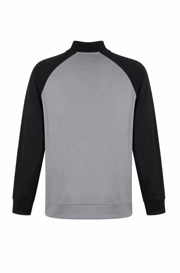 LACOSTE TRACK JACKET SPORTY GREY BLACK MEN PRE OWNED L