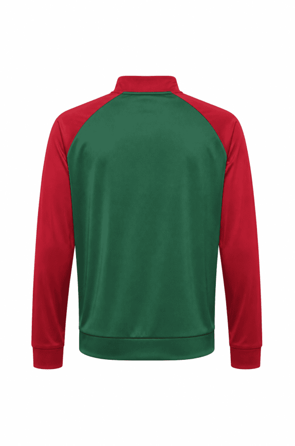 LACOSTE TRACK JACKET STREETWEAR GREEN RED MEN PRE OWNED M