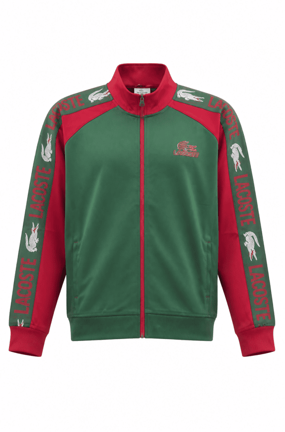 LACOSTE TRACK JACKET SPORTY GREEN RED ΑΝΤΡΙΚΟ PRE OWNED L