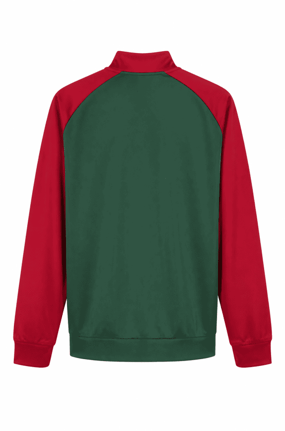 LACOSTE TRACK JACKET SPORTY VERDE ROSSO UOMO PRE OWNED L