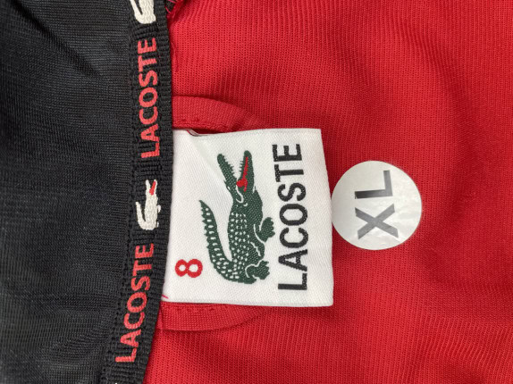LACOSTE TRACK JACKET SPORTY ΚΟΚΚΙΝΟ ΑΝΤΡΙΚΟ PRE OWNED XL