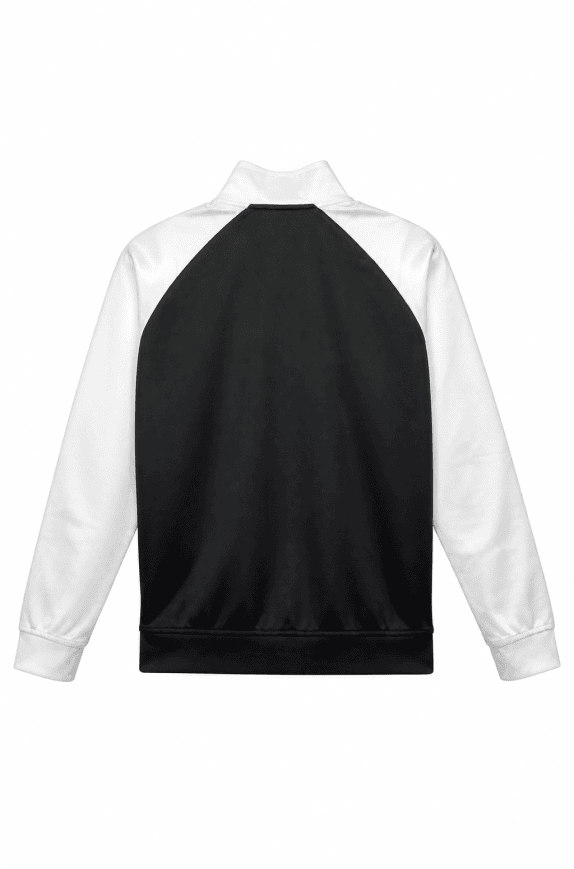 LACOSTE TRACK JACKET SPORTY BLACK AND WHITE MEN PRE OWNED M