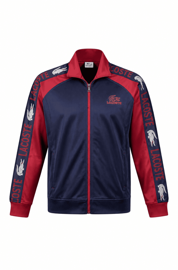 LACOSTE TRACK JACKET SPORTY NAVY RED ΑΝΤΡΙΚΟ PRE OWNED M