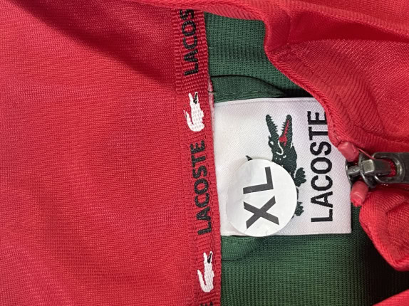 LACOSTE TRACK JACKET SPORTIVO VERDE UOMO PRE OWNED XL