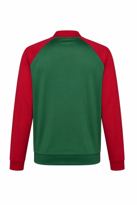 LACOSTE TRACK JACKET SPORTY VERDE ROSSO UOMO PRE OWNED XL