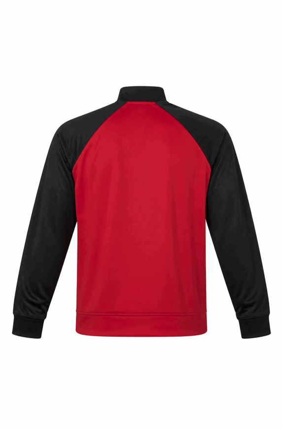 LACOSTE TRACK JACKET SPORTY RED BLACK MENS PRE OWNED M