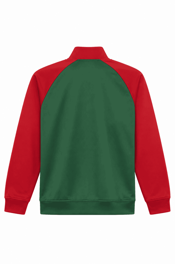 LACOSTE TRACK JACKET SPORTY RED GREEN UOMO PRE OWNED M