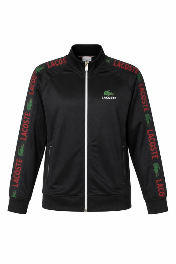 LACOSTE TRACK JACKET STREETWEAR ΜΑΥΡΟ ΑΝΤΡΙΚΟ PRE OWNED XL