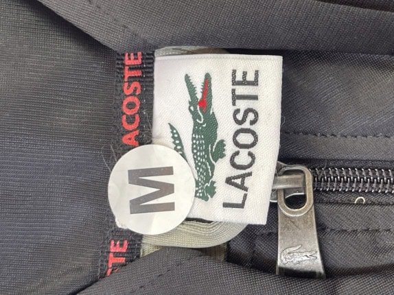 LACOSTE TRACK JACKET STREETWEAR BEIGE UOMO PRE OWNED M