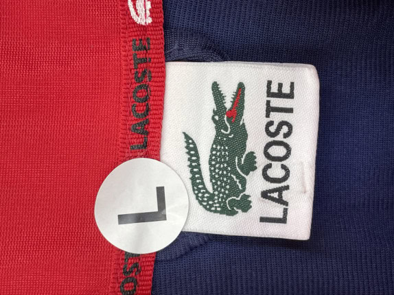 LACOSTE TRACK JACKET STREETWEAR NAVY RED ΑΝΤΡΙΚΟ PRE OWNED L