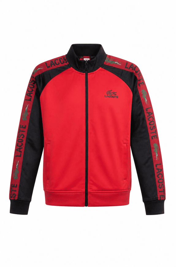 LACOSTE TRACK JACKET STREETWEAR RED ΑΝΤΡΙΚΟ PRE OWNED M
