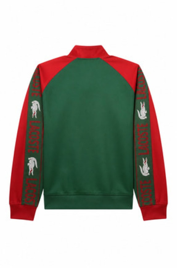 LACOSTE TRACK JACKET VINTAGE ΚΟΚΚΙΝΟ ΠΡΑΣΙΝΟ ΑΝΤΡΙΚΟ PRE OWNED M