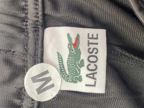 LACOSTE PANTALONI TRACK ATHLETIC NERO UOMO PRE OWNED M