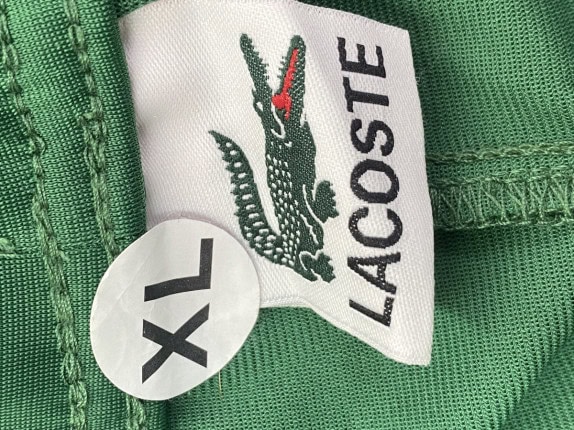 LACOSTE TRACK PANTS RETRO VERDE UOMO PRE OWNED XL