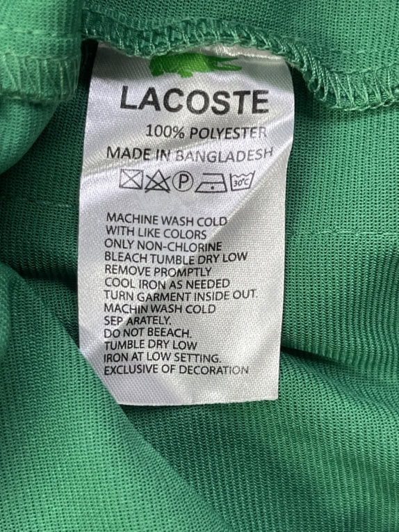 LACOSTE TRACK PANTS SPORTSWEAR VERDE UOMO PRE OWNED L
