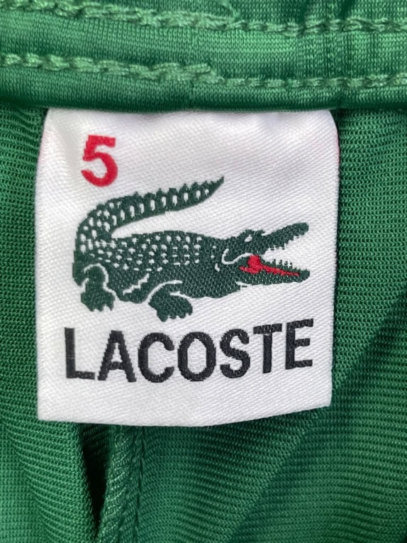 LACOSTE TRACK PANTS SPORTSWEAR VERDE UOMO PRE OWNED L