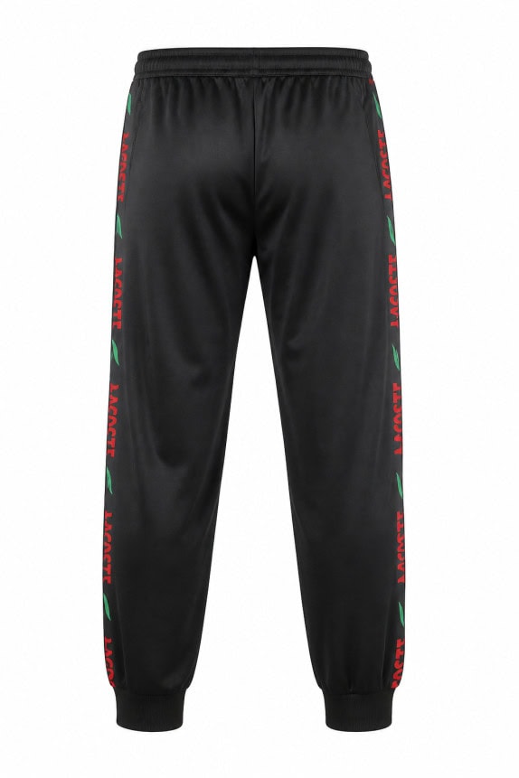 LACOSTE TRACK PANTS STREETWEAR BLACK ΑΝΤΡΙΚΟ PRE OWNED XL