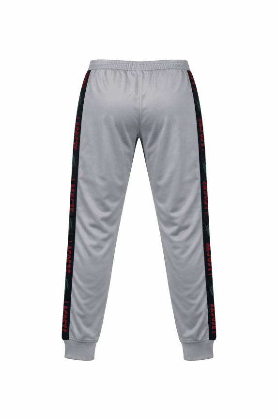 LACOSTE PANTALONI TRACK STREETWEAR GRIGIO UOMO PRE OWNED XL