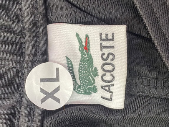 LACOSTE TRACK PANTS STREETWEAR ΜΑΥΡΟ ΑΝΤΡΙΚΟ PRE OWNED XL