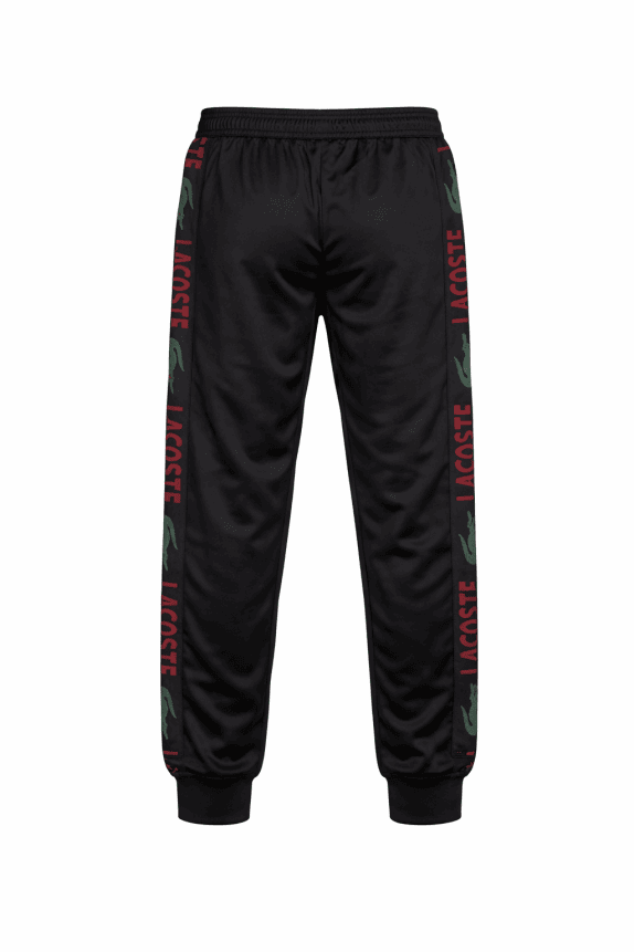 LACOSTE TRACK PANTS STREETWEAR BLACK MEN PRE OWNED M