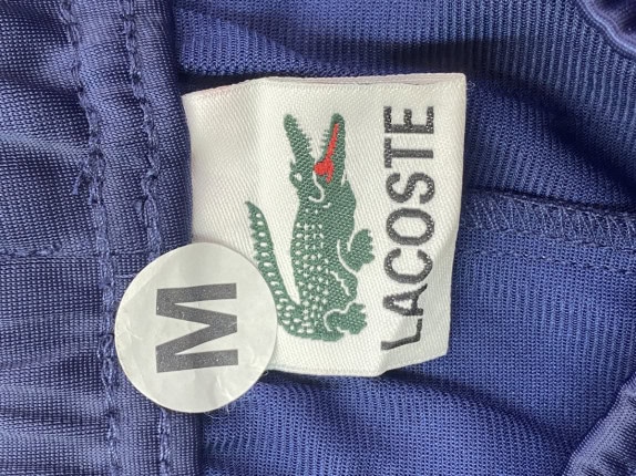 LACOSTE TRACK PANTS STREETWEAR NAVY UOMO PRE OWNED M