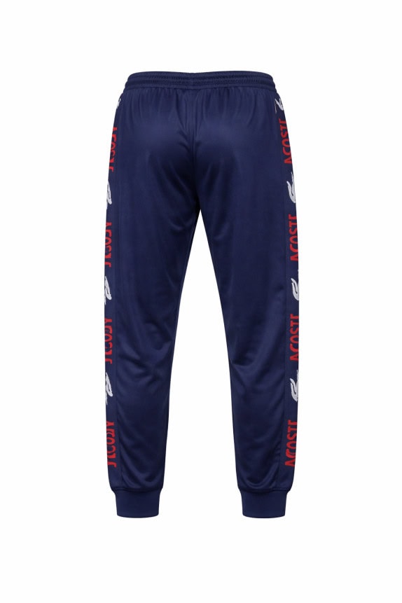 LACOSTE TRACK PANTS STREETWEAR NAVY MEN PRE OWNED XL