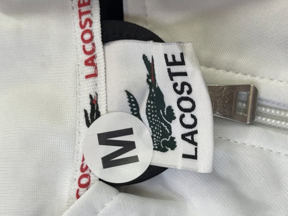 LACOSTE TRACK JACKET SPORTY NERO UOMO PRE OWNED M