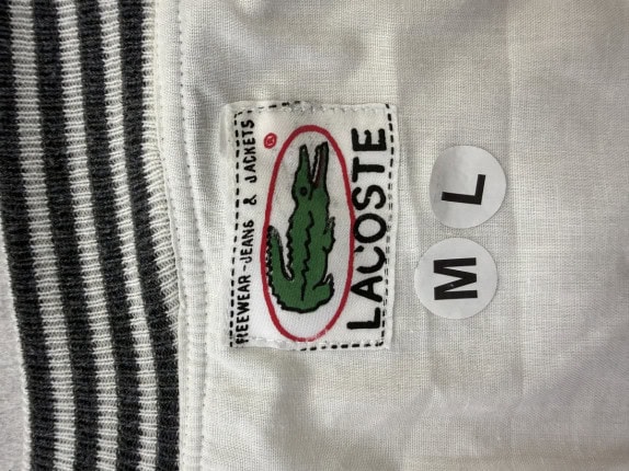 LACOSTE VARSITY JACKET RACING OFF WHITE ΑΝΤΡΙΚΟ PRE OWNED L