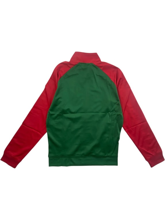 LACOSTE Ζακέτα Φούτερ Track Jacket με Λογότυπο στις Μανίκες Πράσινη/Κόκκινη UNISEX S