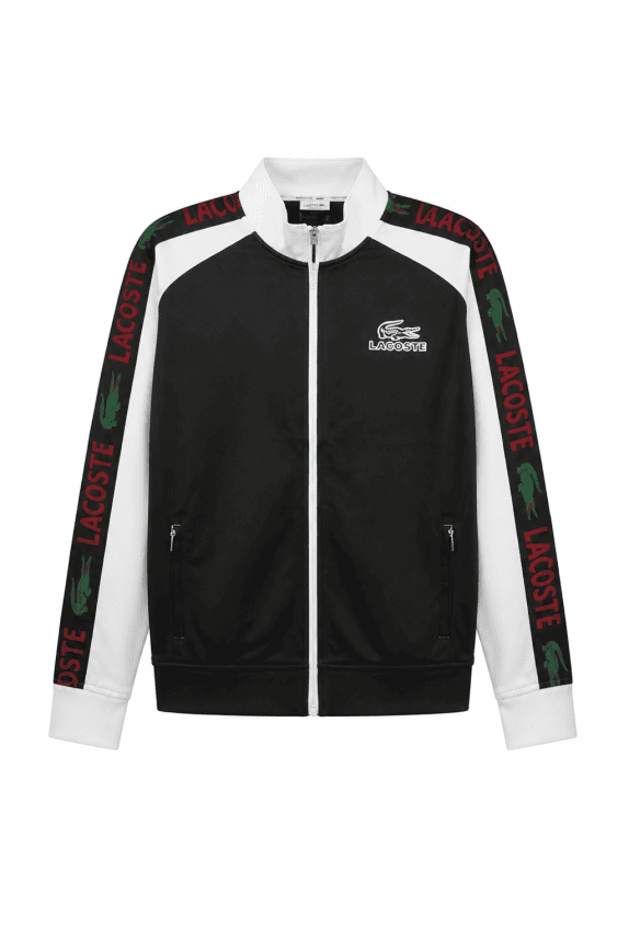 LACOSTE ΖΑΚΕΤΑ TRACK ΑΘΛΗΤΙΚΟ ΜΑΥΡΟ ΑΝΔΡΙΚΟ PRE OWNED XL