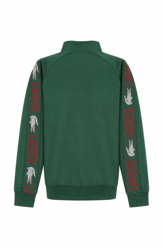 LACOSTE TRACK JACKET LOGO GREEN MEN PRE OWNED M