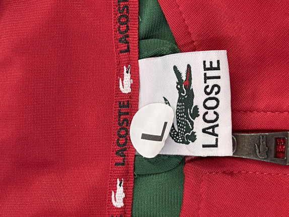 LACOSTE GIACCA TRACK RETRO VERDE UOMO PRE OWNED L
