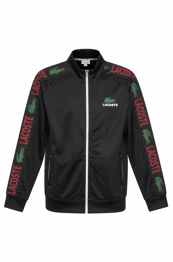 LACOSTE GIACCA TRACK LOGO NERO UOMO PRE OWNED XXL