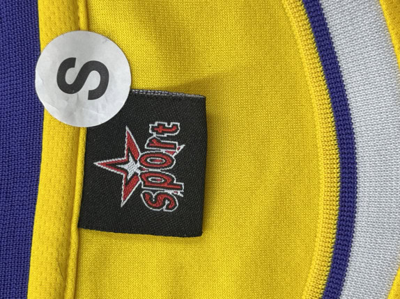 LAKERS G GRAPHIC TEE YELLOW MEN PRE OWNED S