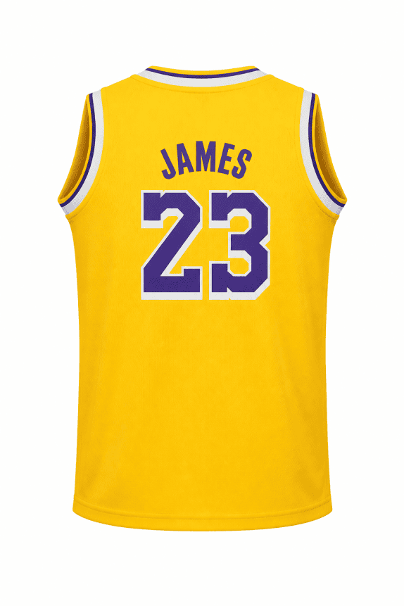 LAKERS G GRAPHIC TEE YELLOW MEN PRE OWNED S