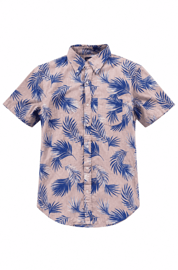 LANDS END CAMICIA GRAPHIC ROSA UOMO PRE OWNED M