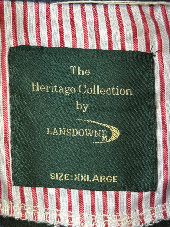 LANSDOWNE RUGBY SHIRT RETRO GREEN MENS PRE OWNED XXL