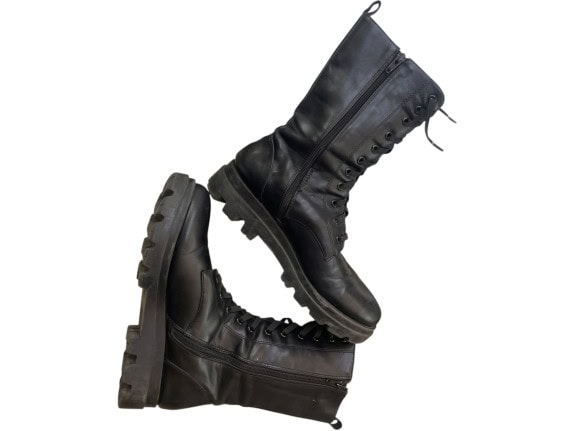 LAURA BIAGIOTTI STIVALI MINIMAL NERO DONNA PRE OWNED EU 40
