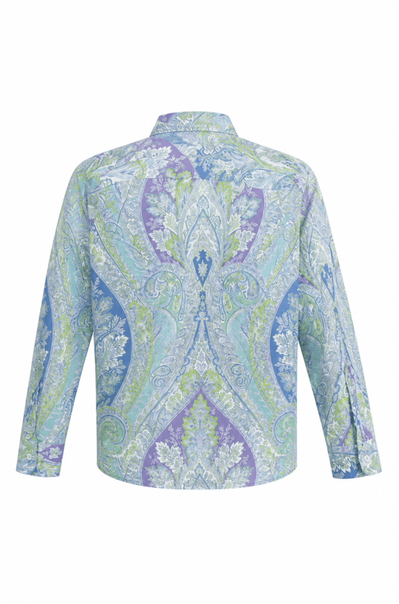 LAUREN CAMICIA PAISLEY MULTICOLOR DONNA PRE OWNED M