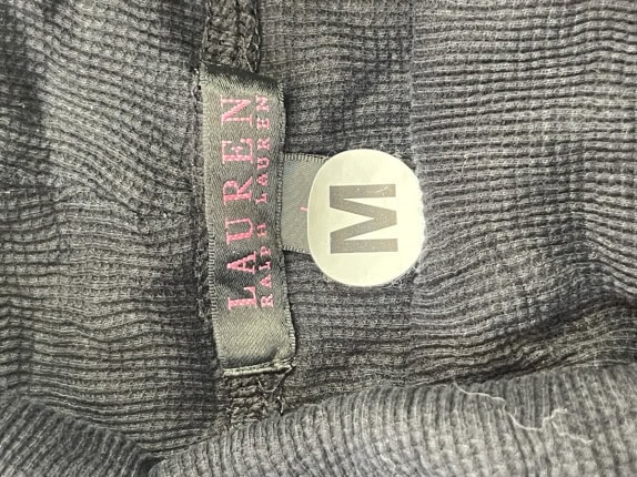 LAUREN RALPH LAUREN HOODIE STRIPED PINK BLACK WOMENS PRE OWNED M