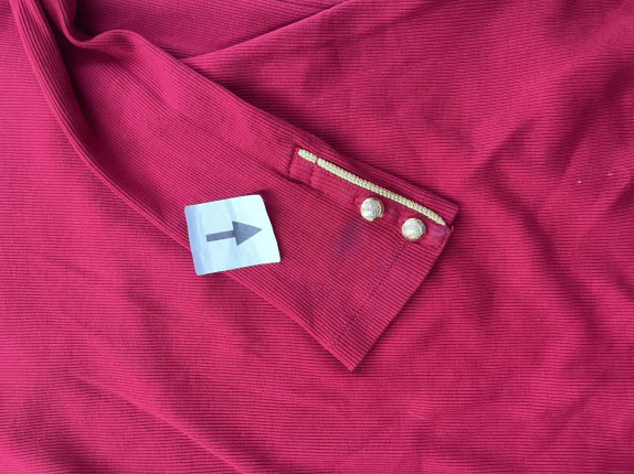 LAUREN RALPH LAUREN TOP MONOCROMATICO ROSSO DONNA PRE OWNED M